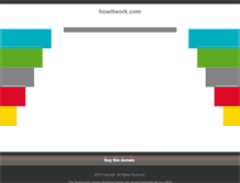 Tablet Screenshot of howitwork.com
